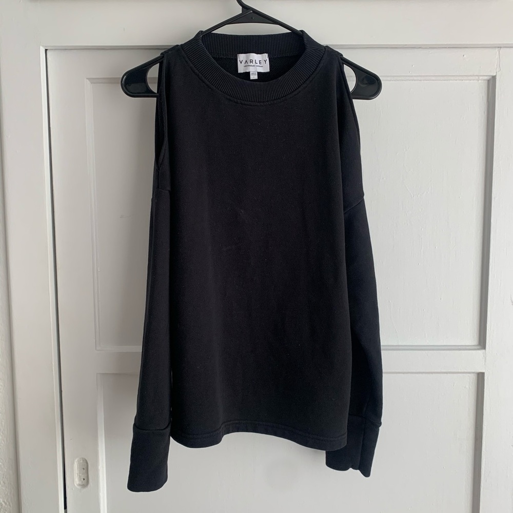 Varley cold shoulder sweater